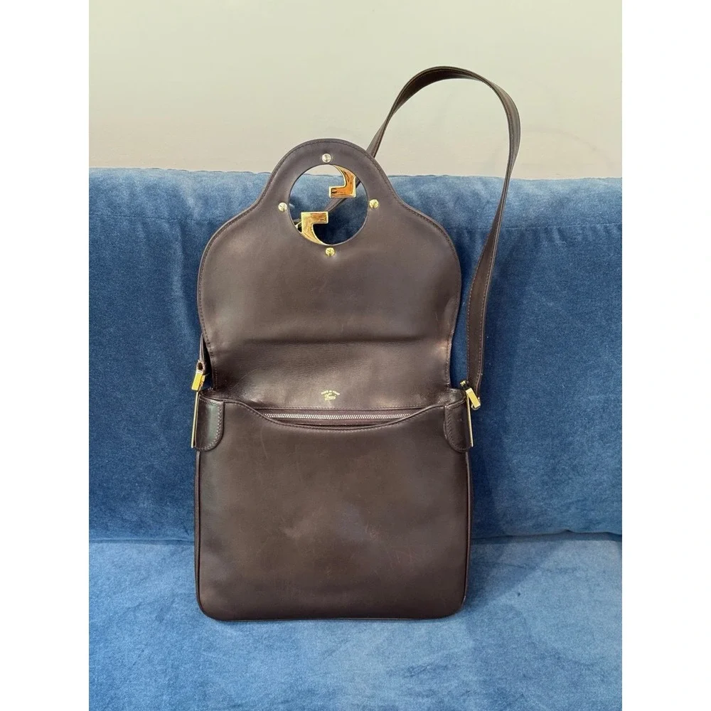 Gucci Vintage‎ Brown Leather Blondie Shoulder Bag.